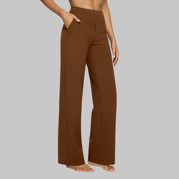 Rylena - High-Rise Stretch Weave Trousers