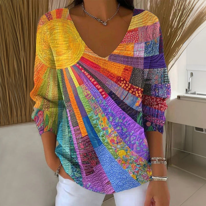 Vesara - V-Neck Jersey T-Shirt