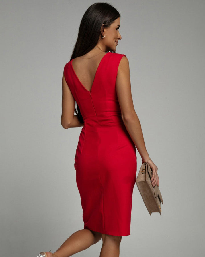Soreli - Draped Stretch Knit Midi Dress
