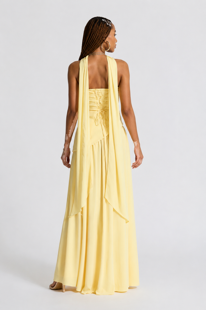 Eryla - Halter-Neck Maxi Dress