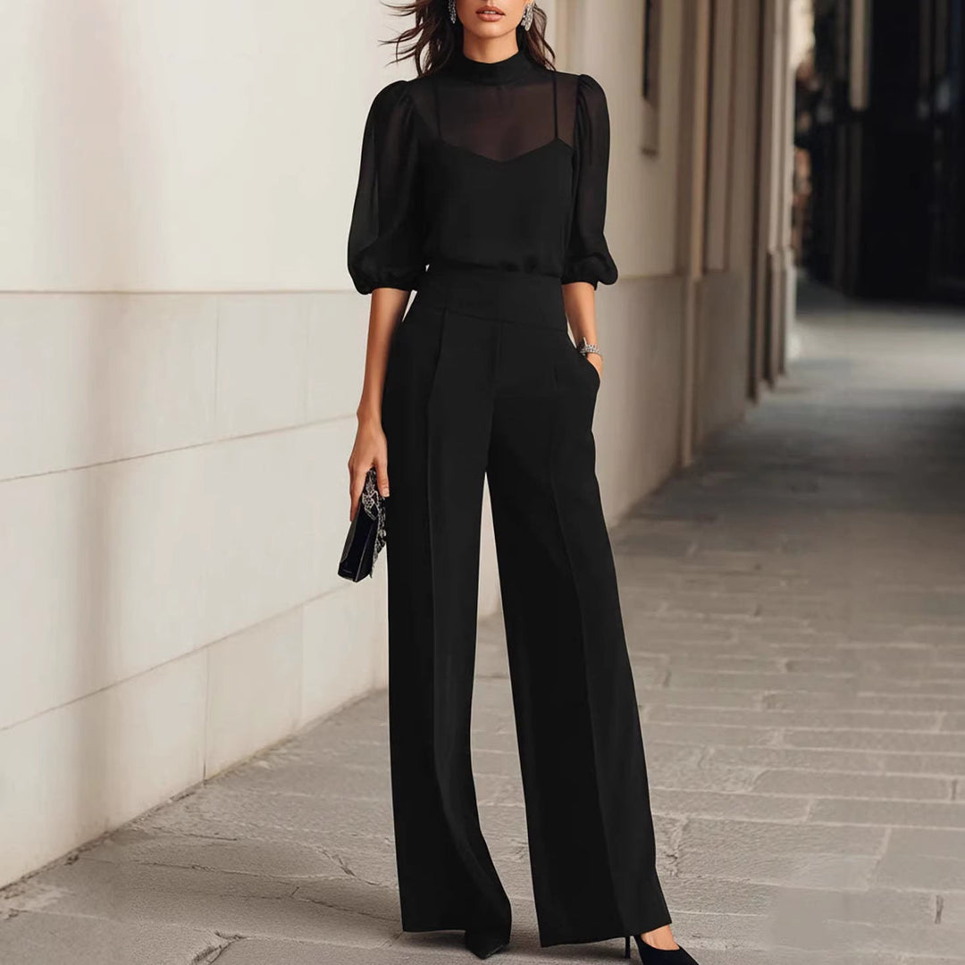 Nivora - Wide-Leg Sheer Finish Set