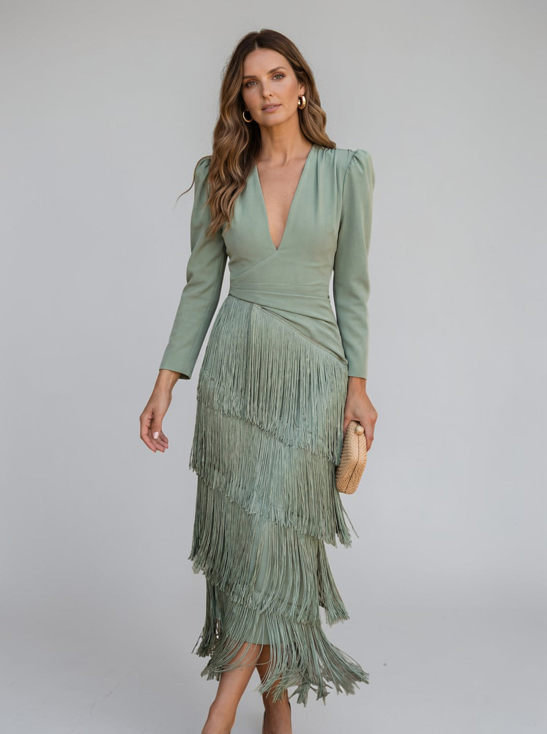 Solyne - Cascade Fringe Dress