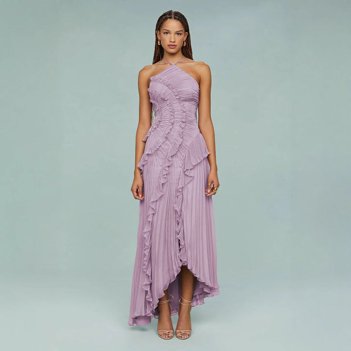 Ilyra - Draped Bodice Woven Dress