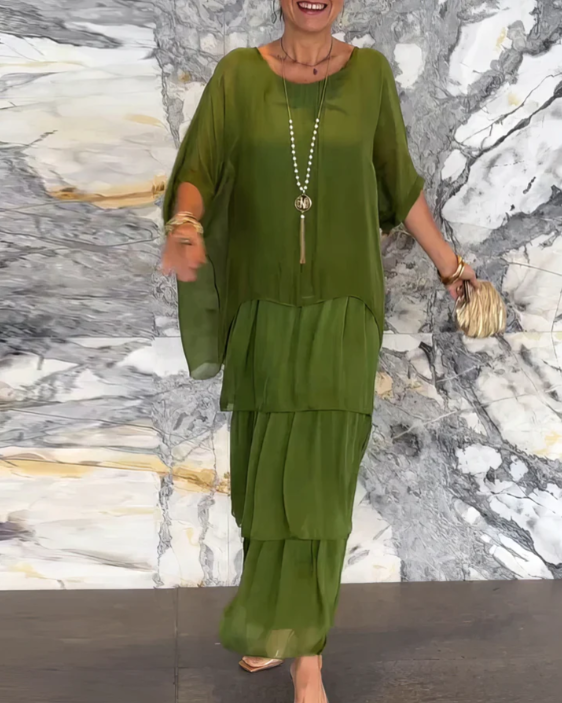 Avalen - Ruffled Woven Maxi Dress