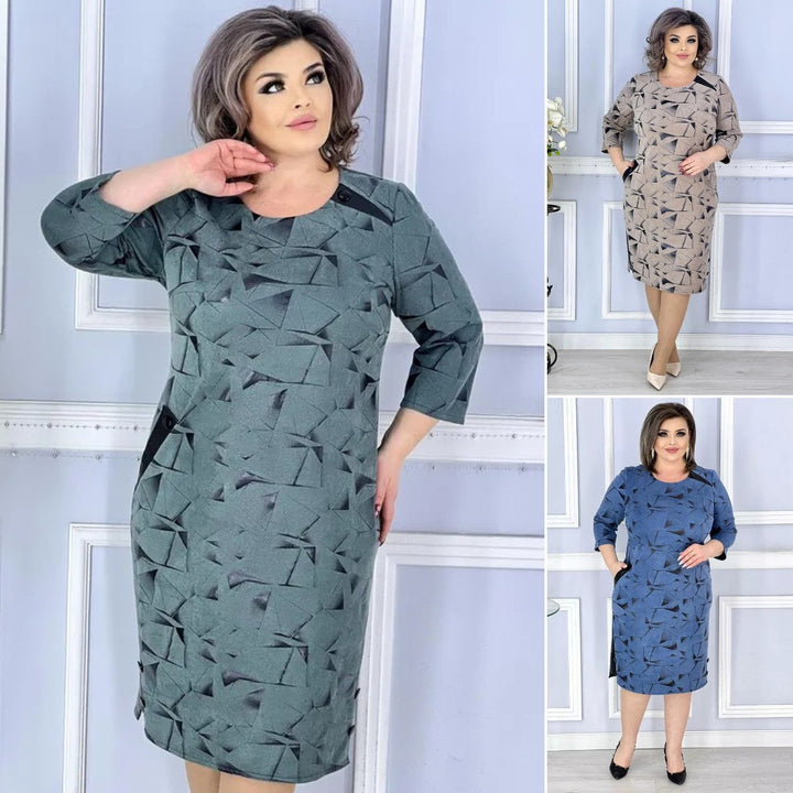 Selora - A-Line Printed Dress