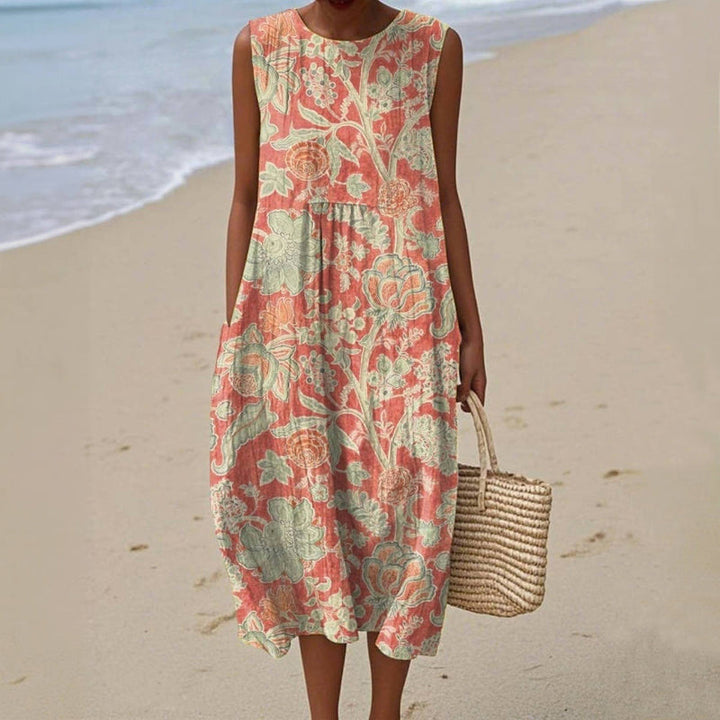 Novira - Floral Print Cotton-Blend Dress