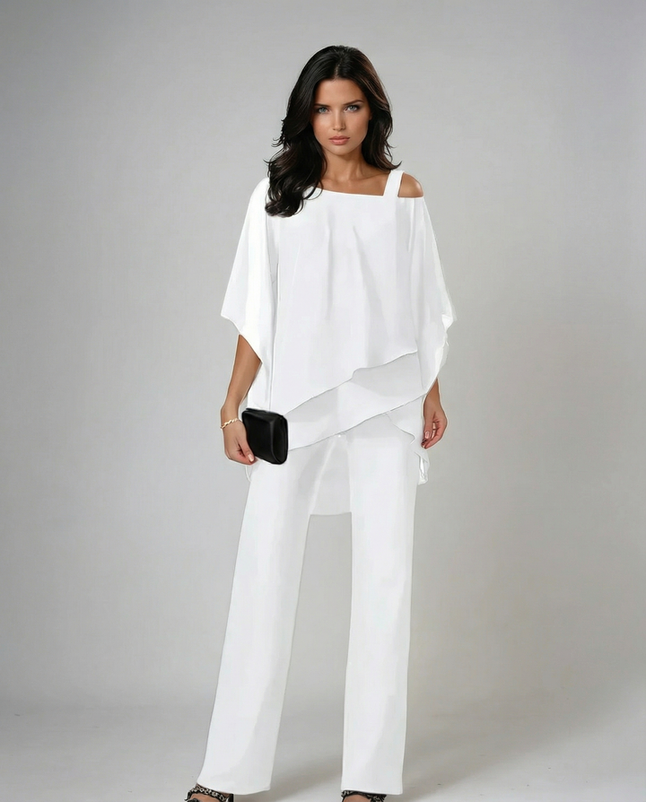 Vesara - Asymmetric Layered Woven Set