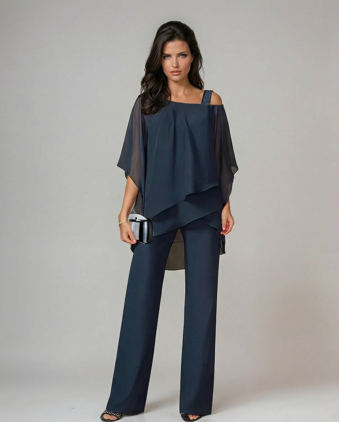 Vesara - Asymmetric Layered Woven Set