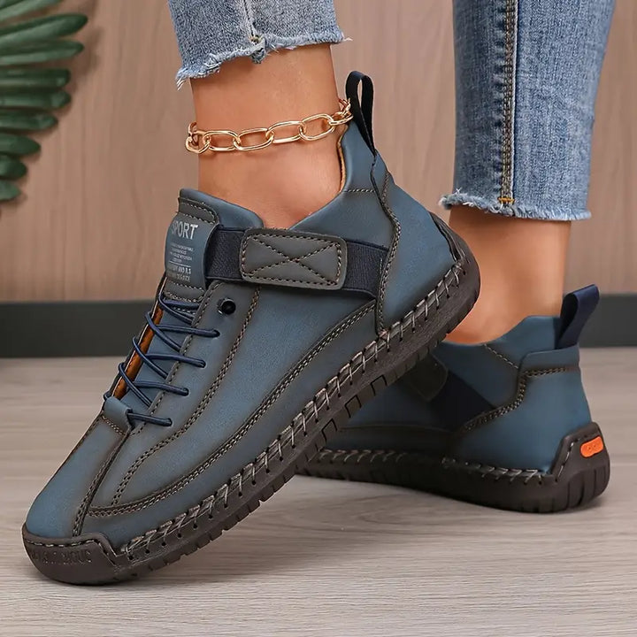 Kevara - Wide Toe Box Leather Sneakers