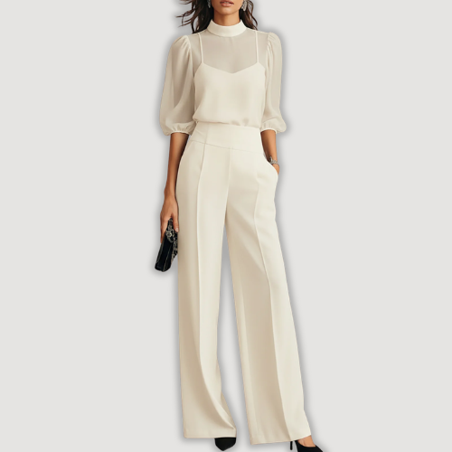 Nivora - Wide-Leg Sheer Finish Set