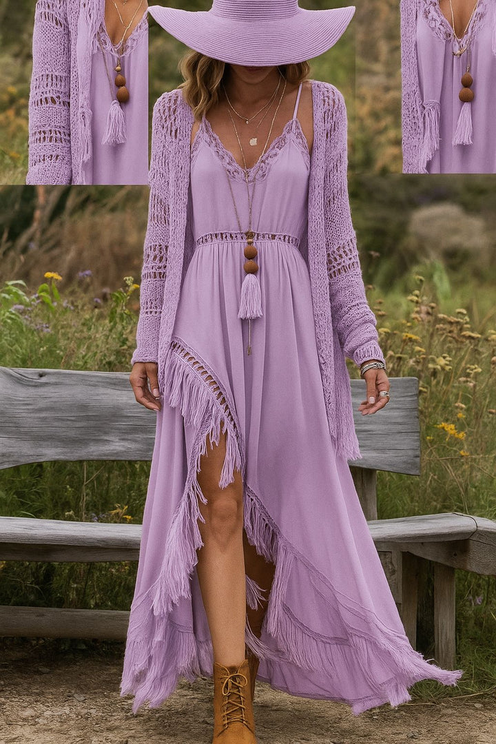 Nareli - Two-Piece Stretch Knit Set